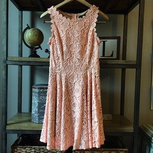 City Studio Lace Fit & Flare Dress